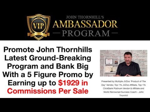 Boost Profits with John Thornhill's Affiliate System